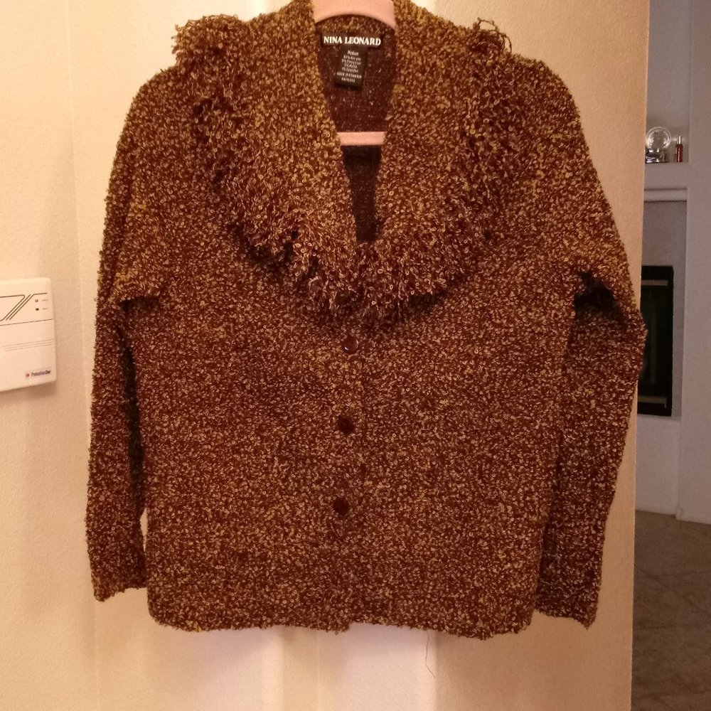 Nina Leonard Sweater Jacket